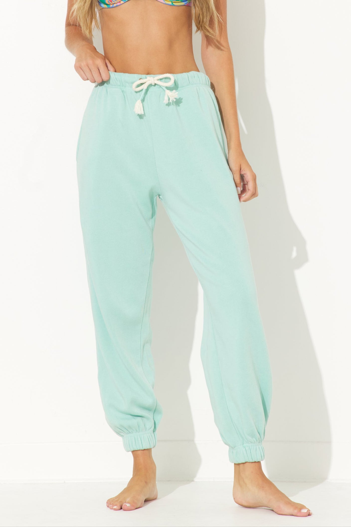 Minty Bay Burnout Fleece Jogger