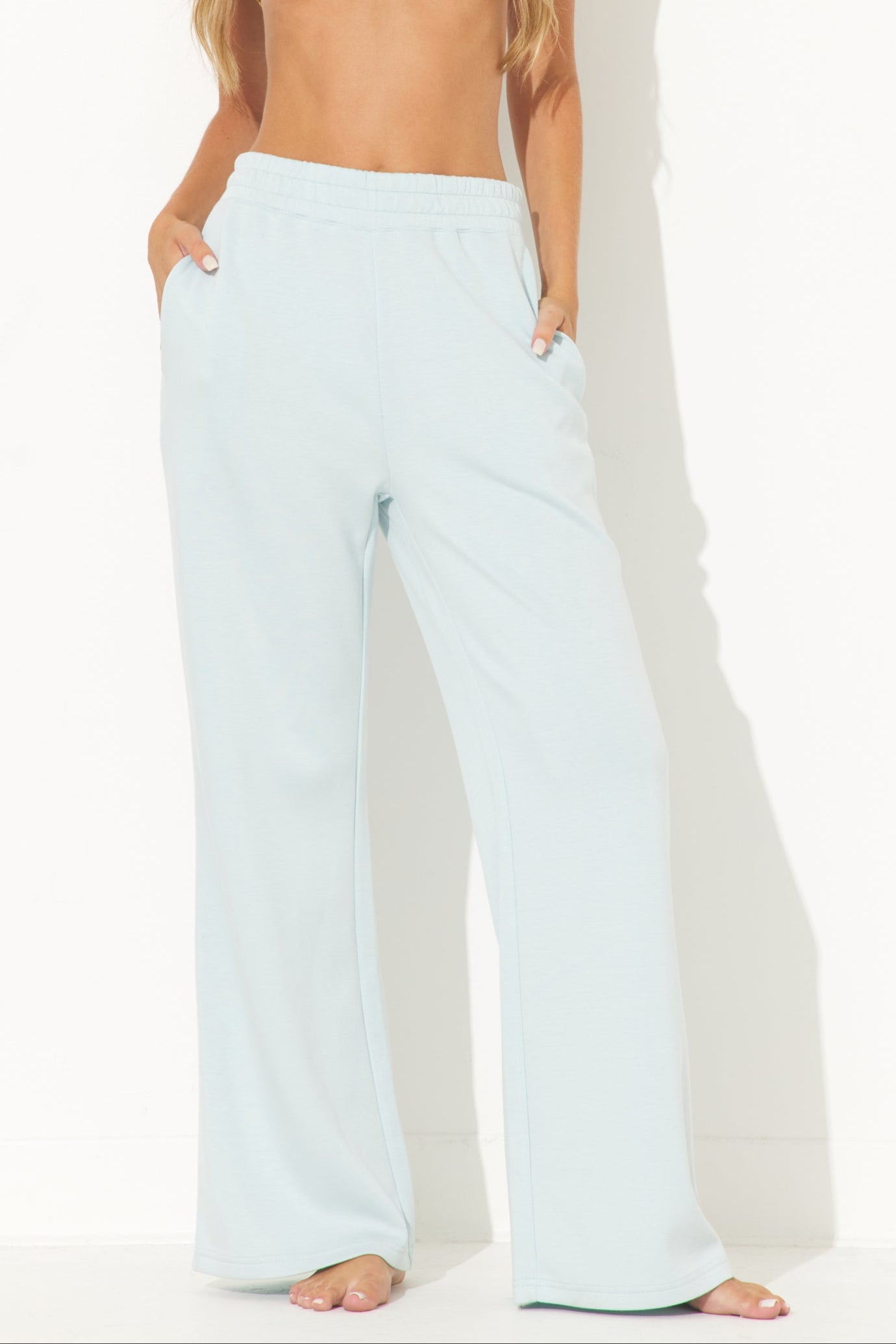 Sailboat Blue Cloud Fleece Pant