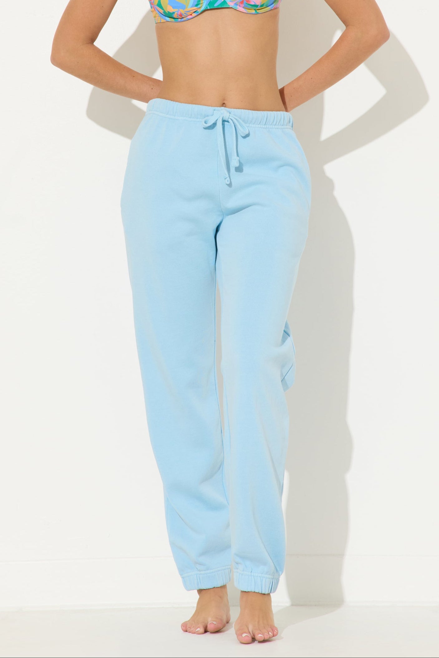 Tropical Blue Garment Dye Jogger