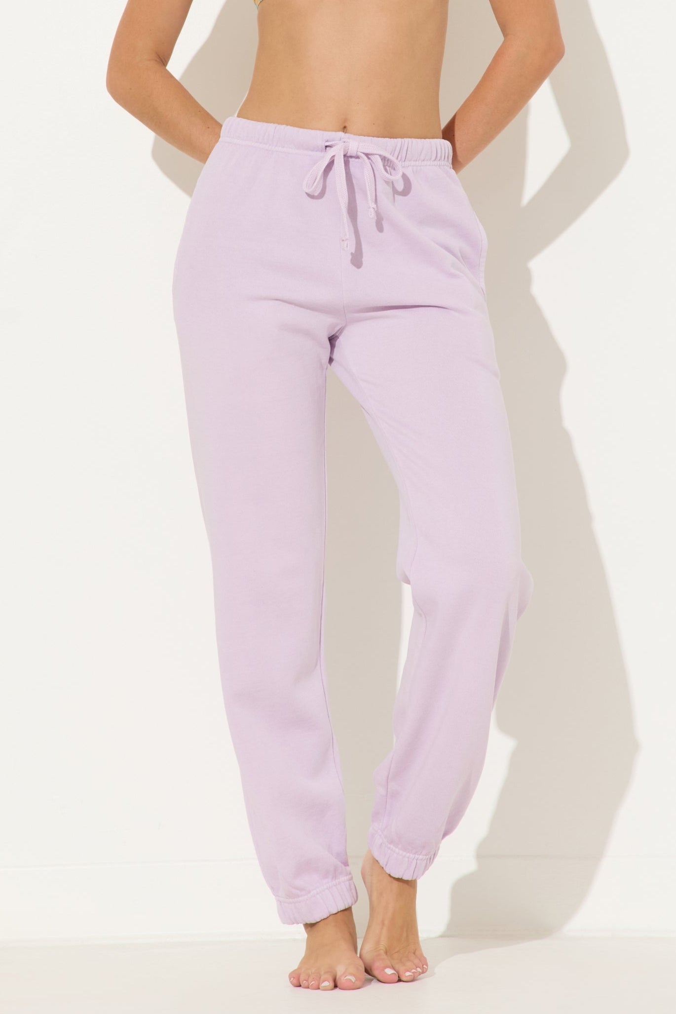 Lavender Garment Dye Jogger