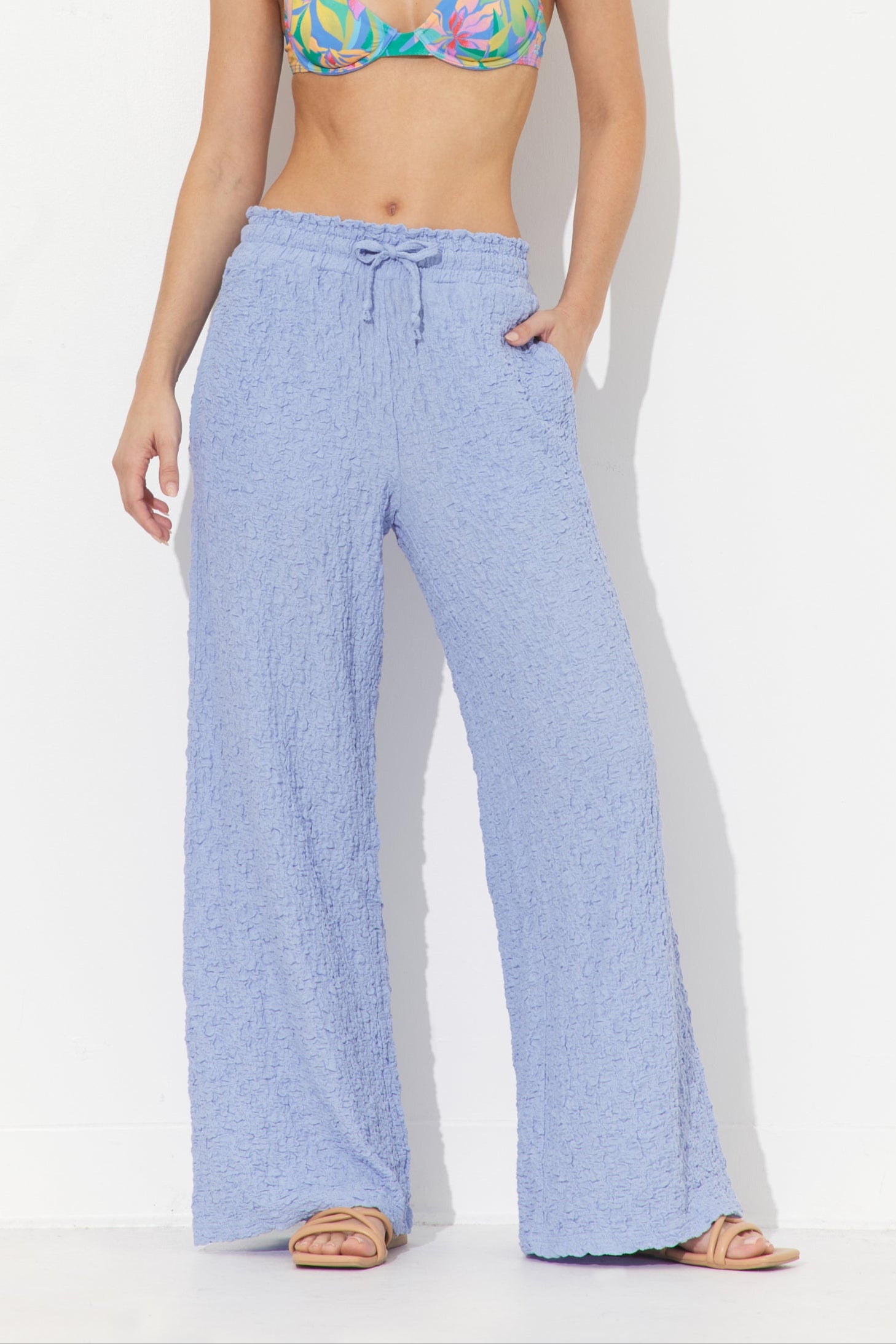 Blue Blossom Summer Smock Pant