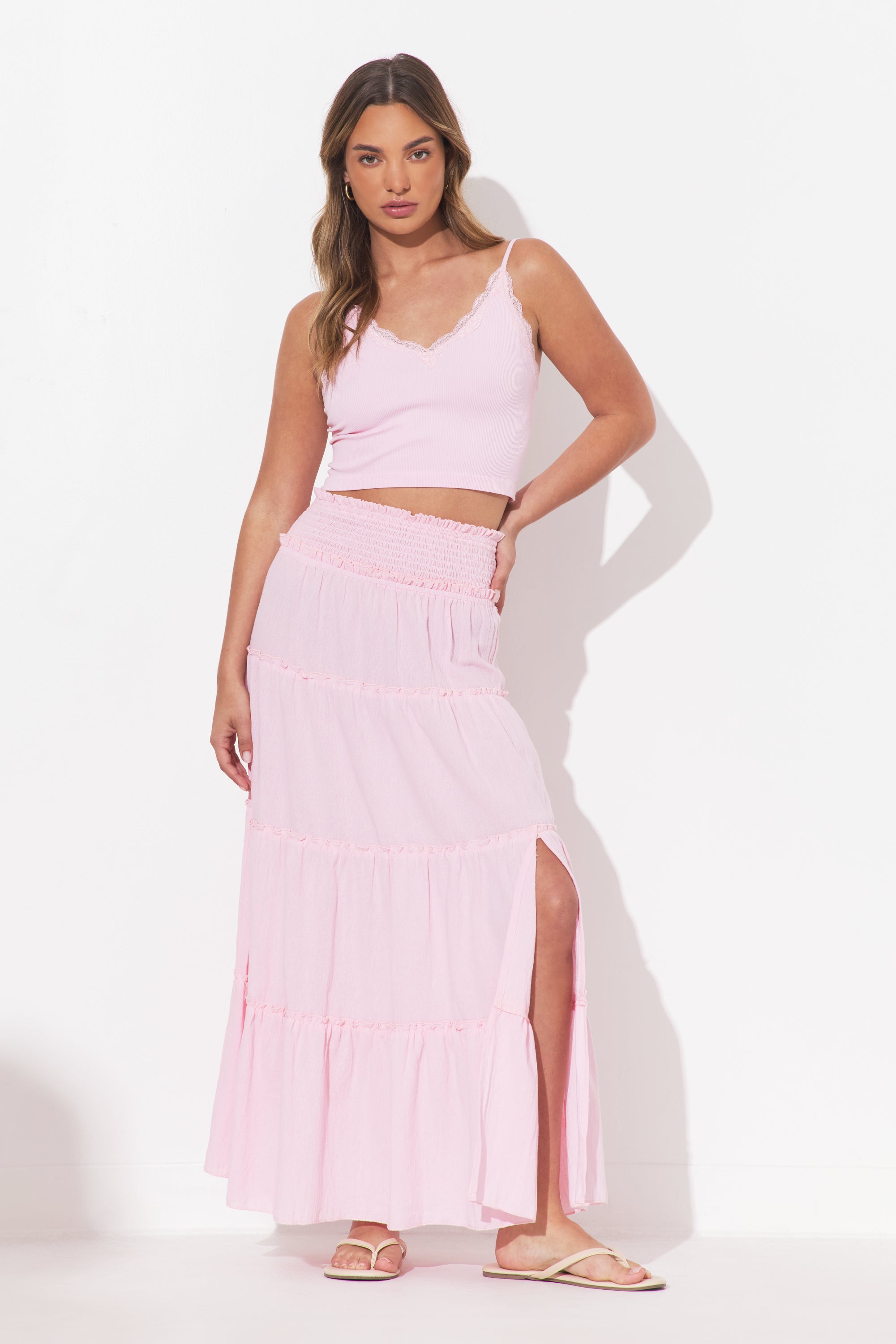 Pink Sand Maxi Skirt