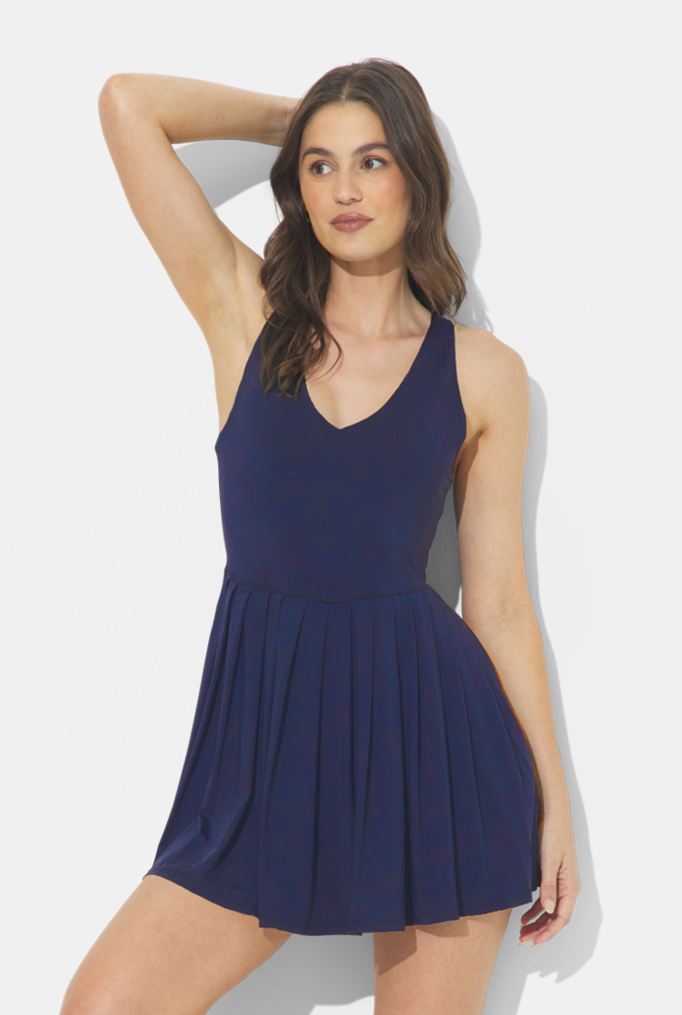 Natural Navy Athletic Dress